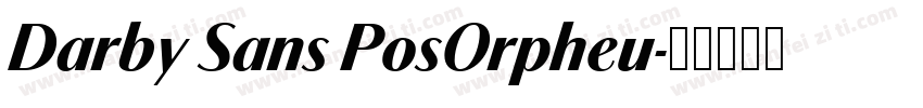 Darby Sans PosOrpheu字体转换